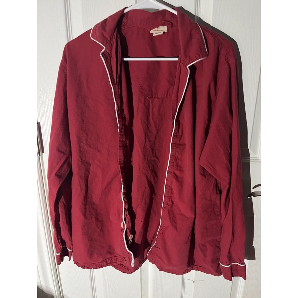 Mens Red Pajama Top